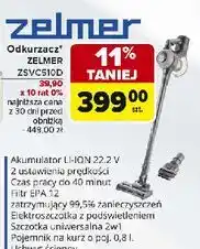 Carrefour Odkurzacz pionowy zsvc510 Zelmer oferta