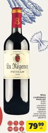 Carrefour Wino La Regence Pauillac oferta