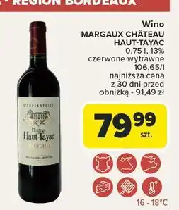 Carrefour Wino Margaux Chateau oferta