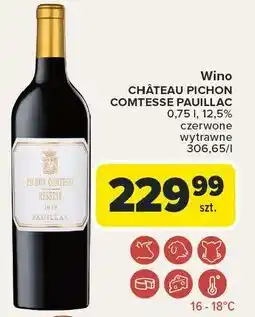 Carrefour Wino Chateau Pichon Comtesse Pauillac oferta
