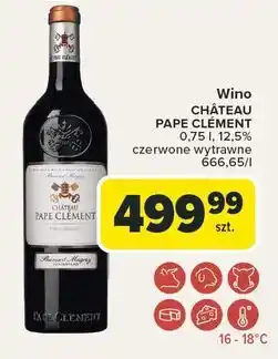 Carrefour Wino Chateau Pape Clement oferta
