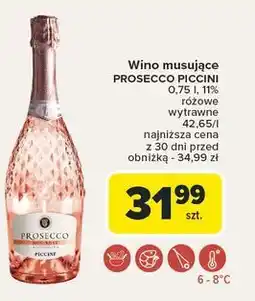 Carrefour Wino rose Piccini Prosecco oferta