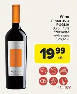 Carrefour Wino Primitivo Puglia oferta