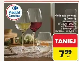 Carrefour Kieliszek do wina ryflowany 500 ml Carrefour oferta