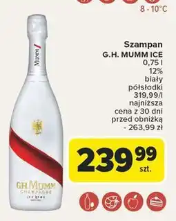 Carrefour Szampan G.h. Mumm Ice Xtra oferta