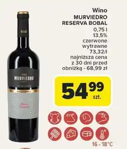 Carrefour Wino Murviedro Reserva oferta