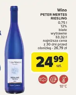 Carrefour Wino Peter Mertes Riesling Trocken oferta