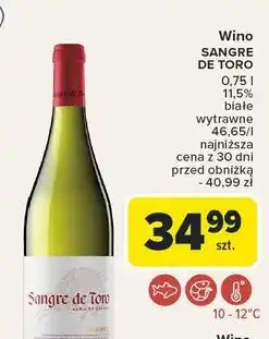 Carrefour Wino wytrawne Sangre De Toro oferta