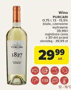 Carrefour Wino Purcari 1827 oferta