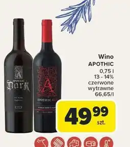 Carrefour Wino Apothic Red oferta