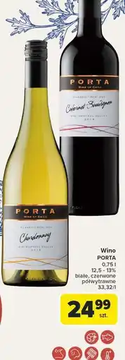 Carrefour Wino półwytrawne Porta Cabernet Sauvignon oferta