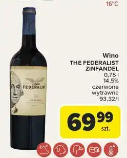 Carrefour Wino The Federalist Zinfandel oferta