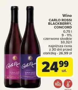 Carrefour Wino Carlo Rossi Blackberry Intense Sweet oferta