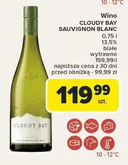 Carrefour Wino Cloudy Bay Sauvignon Blanc oferta