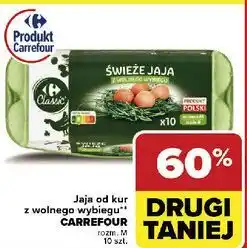 Carrefour Market Jaja z wolnego wybiegu kl. m Carrefour oferta