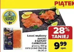 Carrefour Market Łosoś wędzony plastry Jakość Z Natury Carrefour oferta