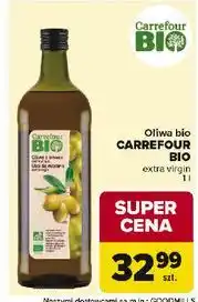 Carrefour Market Oliwa z oliwek pierwszego tłoczenia Carrefour Bio oferta