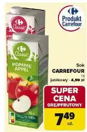 Carrefour Market Sok czerwony grejpfrut Carrefour Classic oferta
