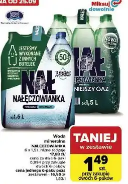 Carrefour Market Woda mocniejszy gaz Nałęczowianka oferta