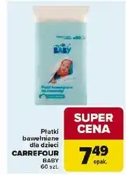 Carrefour Market Płatki kosmetyczne dla niemowląt Carrefour My Baby oferta