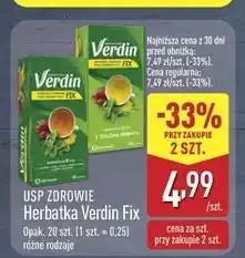 ALDI Herbata wspomagająca trawienie Verdin Fix oferta