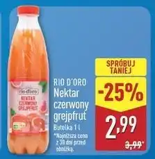 ALDI Nektar czerwony grejpfrut Rio D'oro oferta