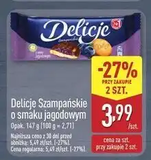 ALDI Ciastka z galaretką jagodową Delicje Szampańskie oferta
