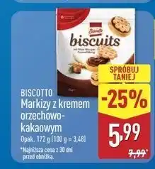 ALDI Markizy z kremem orzechowym Biscotto oferta