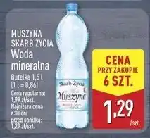 ALDI Woda niegazowana Muszyna Skarb Życia oferta