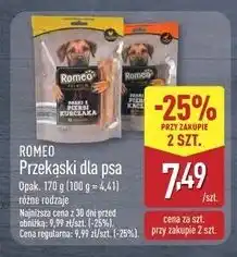 ALDI Przekąska dla psa paski z piersi kaczki Romeo (Karma) oferta