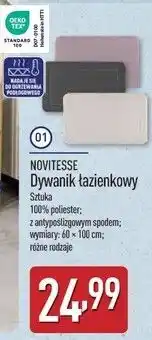 ALDI Dywanik łazienkowy 60 x 100 cm Novitesse oferta