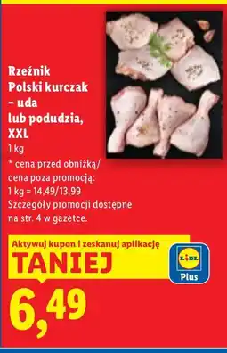 Lidl Kurczak - uda lub podudzia XXL Rzeźnik oferta