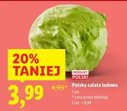 Lidl Sałata lodowa polska Lidl oferta