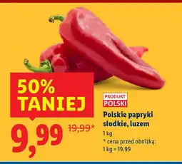 Lidl Papryka słodka luzem polska Lidl oferta