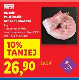 Lidl Królik tuszka z podrobami Rzeźnik oferta