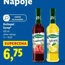 Lidl Syrop Herbapol różne rodzaje oferta