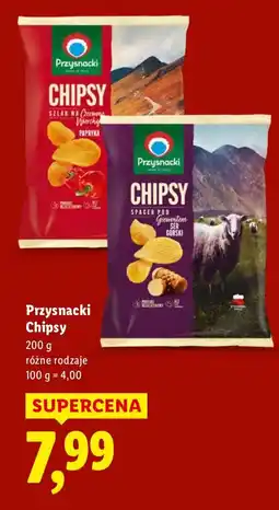Lidl Chipsy ziemniaczane różne rodzaje Przysnacki oferta