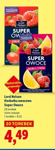 Lidl Herbata owocowa Lord Nelson Super Owoce różne rodzaje oferta