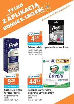 E.Leclerc Ściereczki Presto oferta