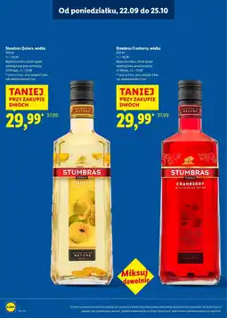 Lidl Wódka smakowa Stumbras oferta