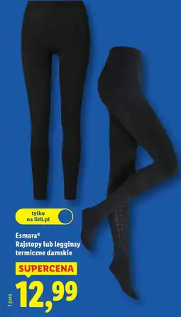 Lidl Legginsy termiczne Esmara oferta