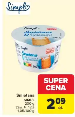 Carrefour Market Śmietana Simpl oferta
