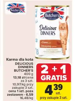 Carrefour Market Karma dla kota Butcher's oferta