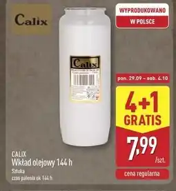 ALDI Wkład olejowy do znicza 144 h Calix oferta