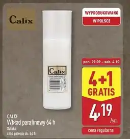 ALDI Wkład olejowy do znicza 64 h 220 g Calix oferta