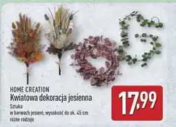 ALDI Kwiatowa dekoracja jesienna 45 cm Home Creation oferta