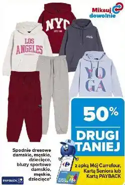 Carrefour Spodnie dresowe, bluzy sportowe oferta