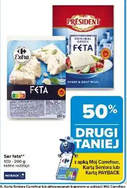 Carrefour Ser feta grecka President oferta