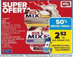 Carrefour Jogurt creamy jogurt triple choco Muller Mix oferta