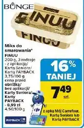 Carrefour Miks do smarowania bez laktozy Finuu Klasyczne oferta